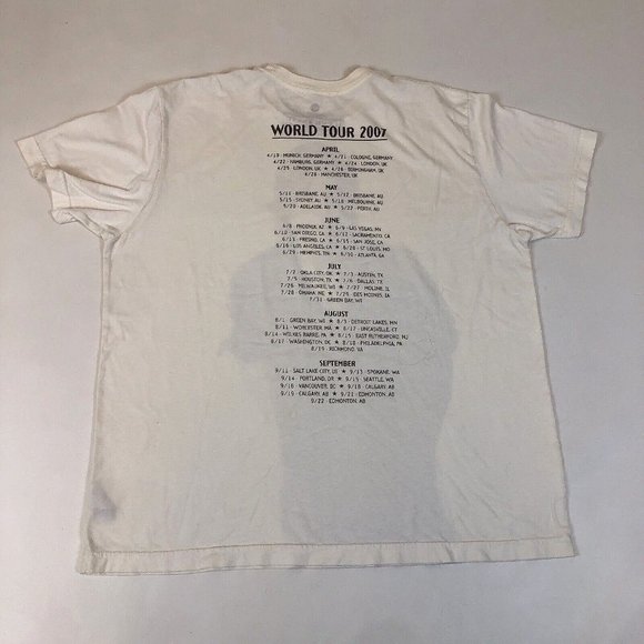 Keith Urban 2007 World Tour Double Sided T-Shirt Adult Size XL - Picture 2 of 7